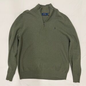 Polo Ralph Lauren Quarter Zip - Green - Size XL